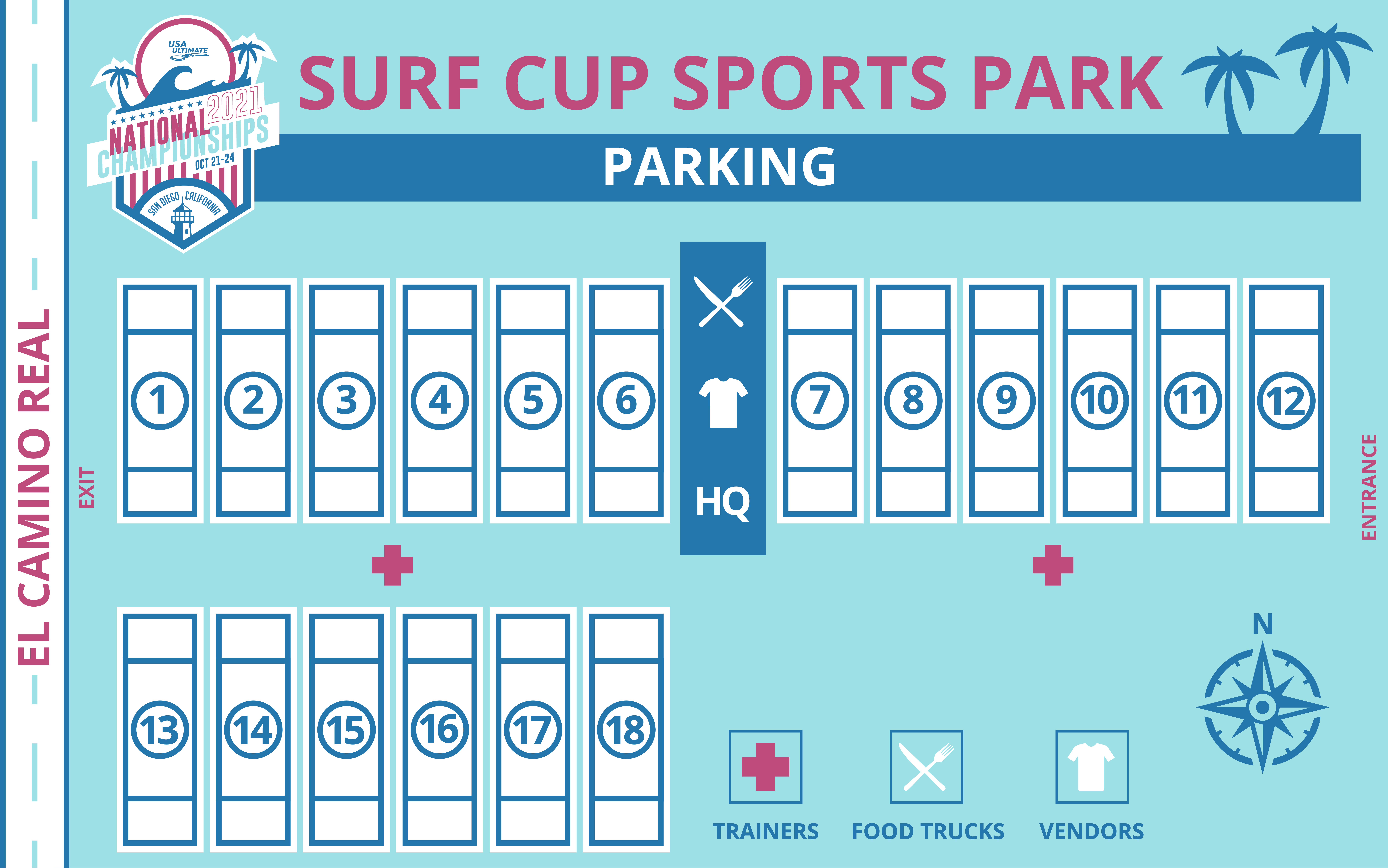 Surf Cup Field Map
