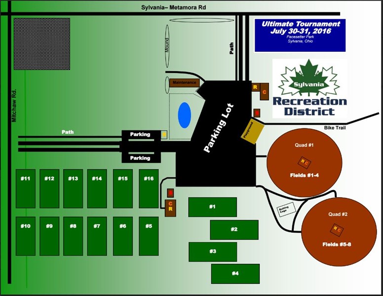 Pacesetter Park Field Map Event Field Map | Play Usa Ultimate